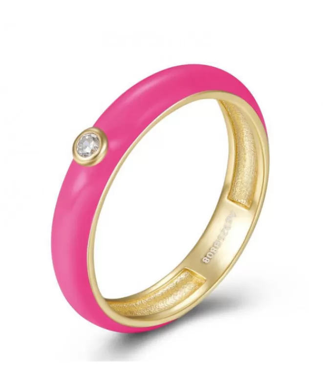 Joyas^Doña Sol Anillo Buffy Fucsia