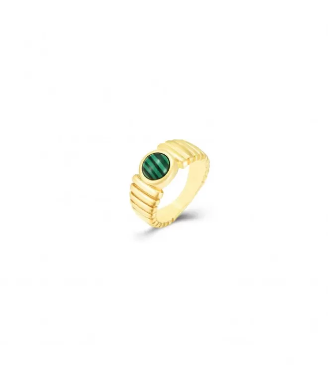 Anillos Bisutería^Doña Sol Anillo Fernanda Malaquita