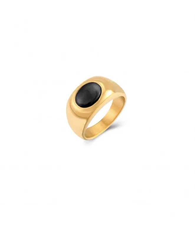 Anillos Bisutería^Doña Sol Anillo Onix Negro