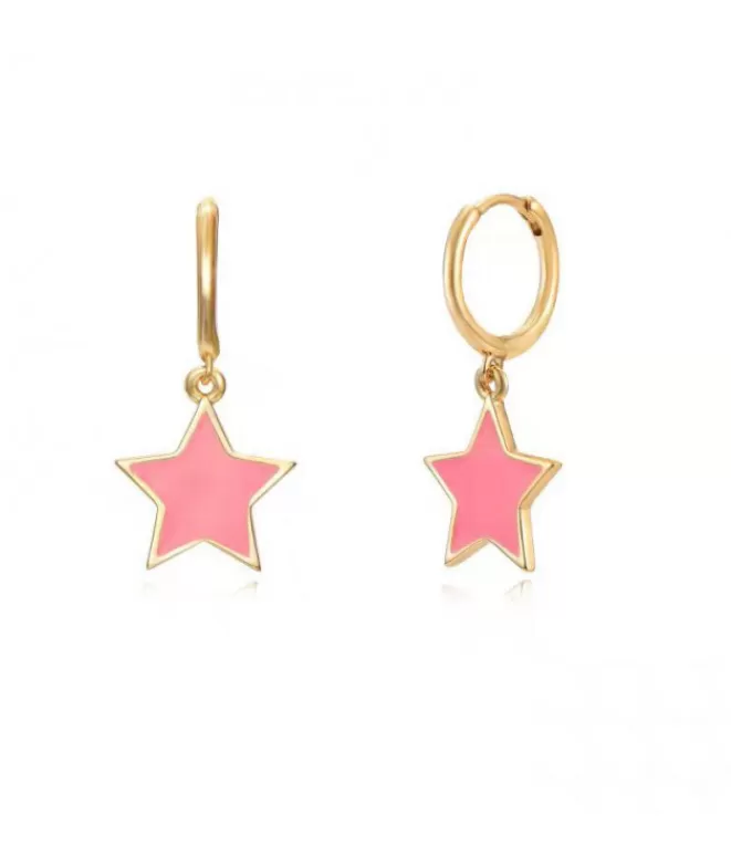 Joyas^Doña Sol Aros Star Coral