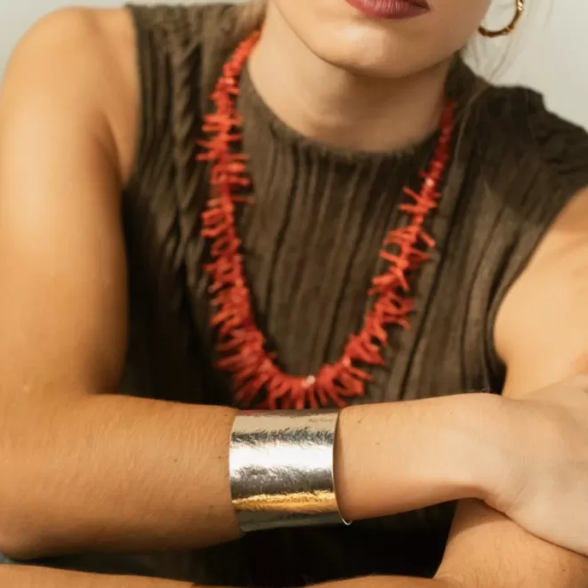 Pulseras Bisutería^Doña Sol Brazalete Hera Plateado