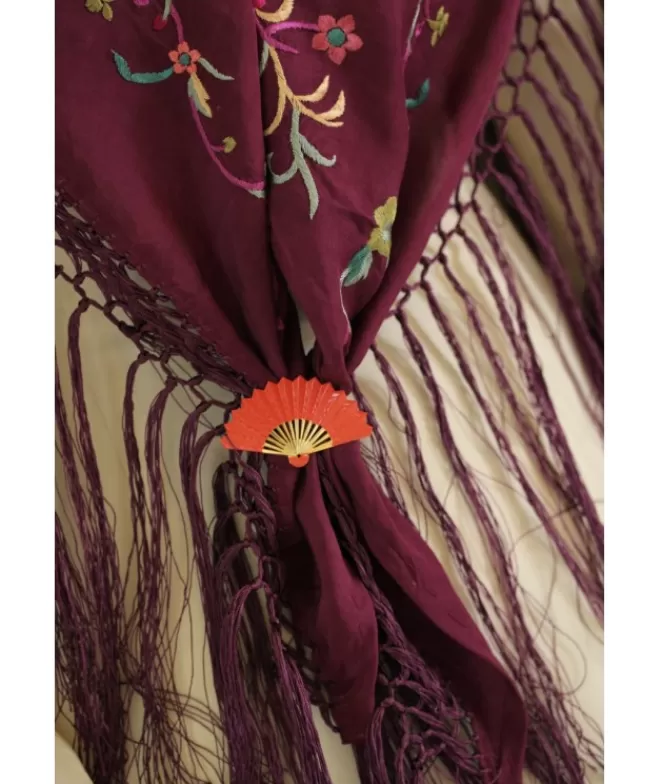 Broches De Flamenca^Doña Sol Broche Abanico Plisado