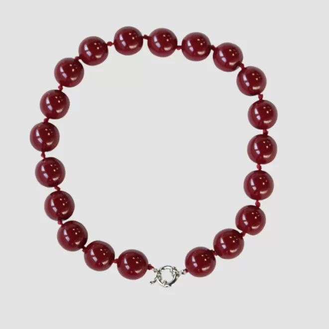Collares Bisutería^Doña Sol Colla Ginevra Burgundy