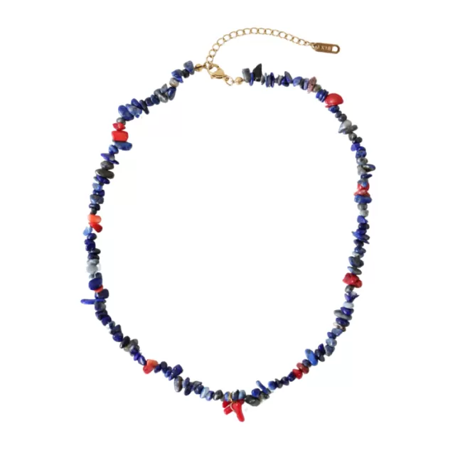 Collares Bisutería^Doña Sol Collar Lapilászuli Coral