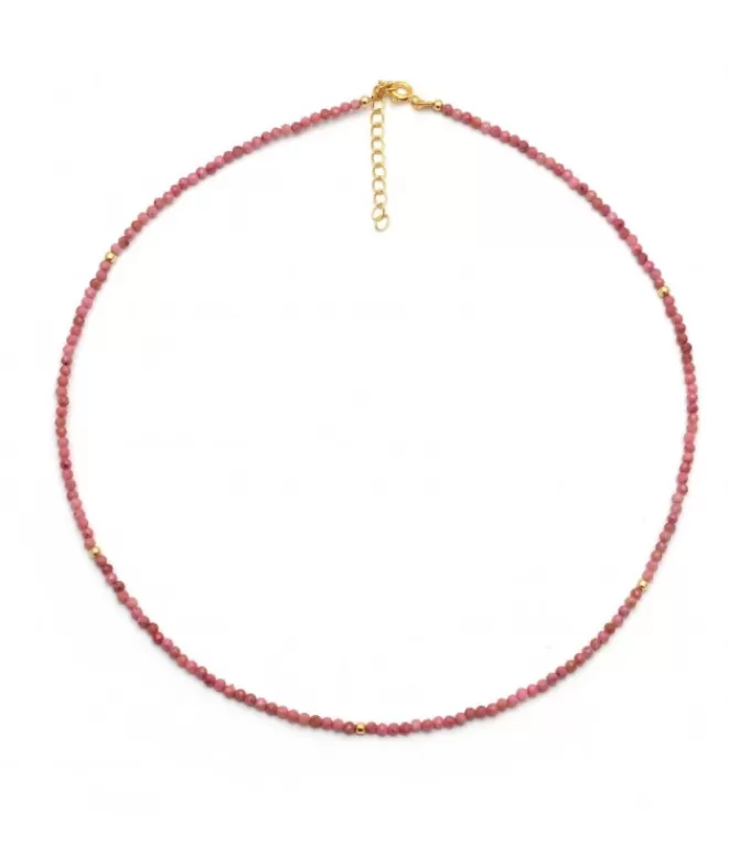 Collares Acabados En Oro | Cadenas Para Medallas^Doña Sol Collar Rodonita