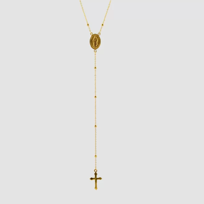 Collares Acabados En Oro | Medallas Acabadas En Oro^Doña Sol Collar Rosario Pearl
