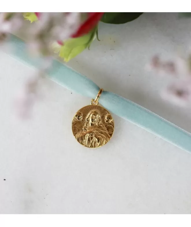 Medallas Acabadas En Oro^Doña Sol Escapulario de la Inmaculada Oro
