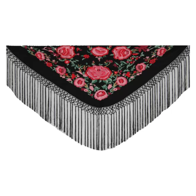Mantones De Flamenca^Doña Sol Mantón Negro Bernarda