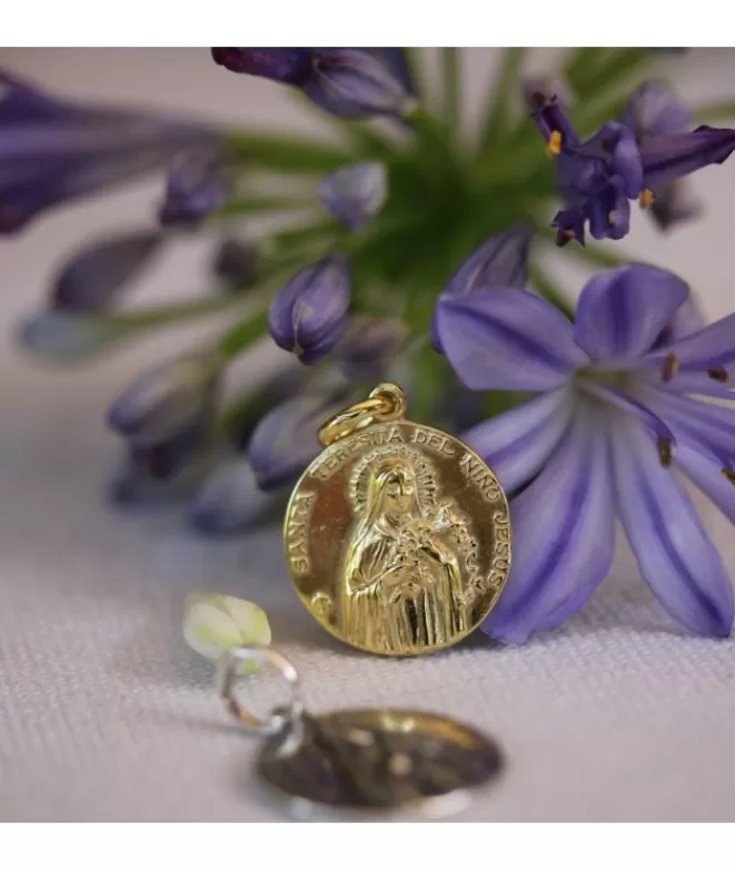 Medallas Acabadas En Plata^Doña Sol Medalla Santa Teresa del Niño Jesús Plata