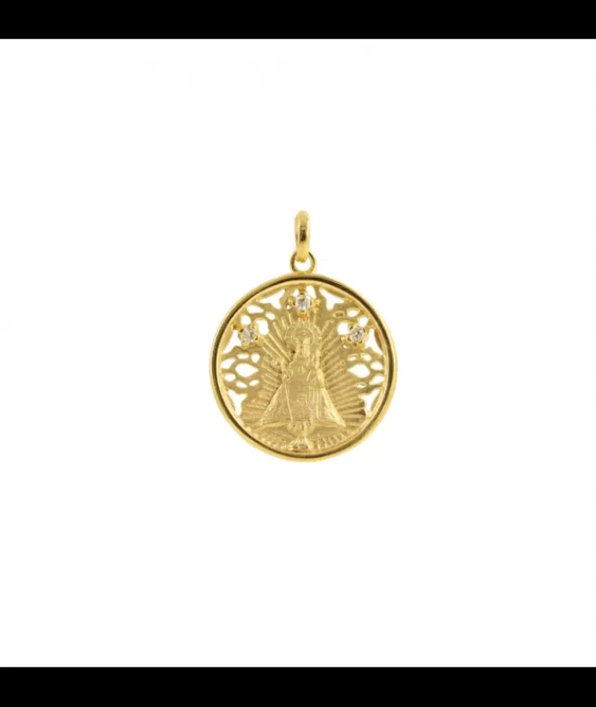 Collares Acabados En Oro | Medallas Acabadas En Oro^Doña Sol Medalla Virgen de Covadonga Special S