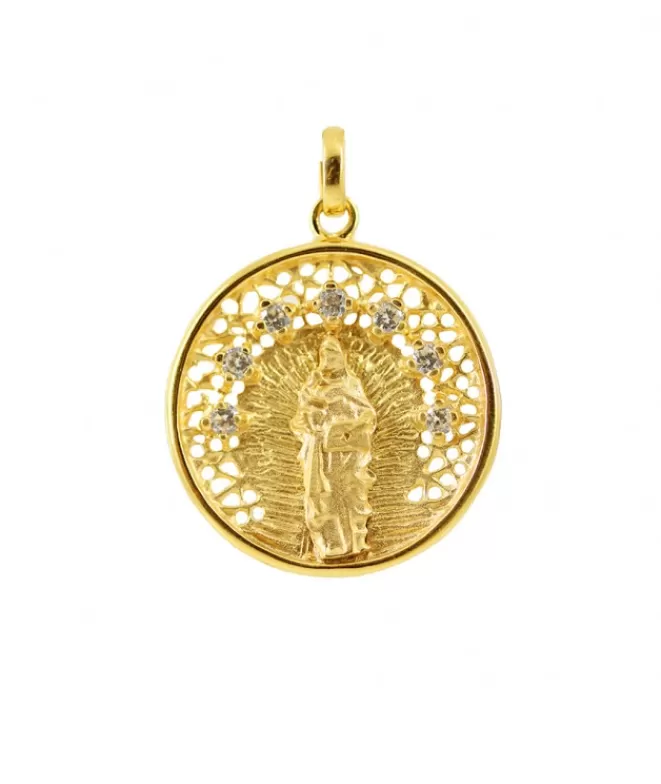 Medallas Acabadas En Oro^Doña Sol Medalla Virgen de la Alegría Special S