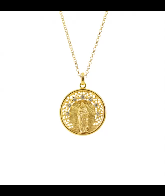 Medallas Acabadas En Oro^Doña Sol Medalla Virgen de la Alegría Special S