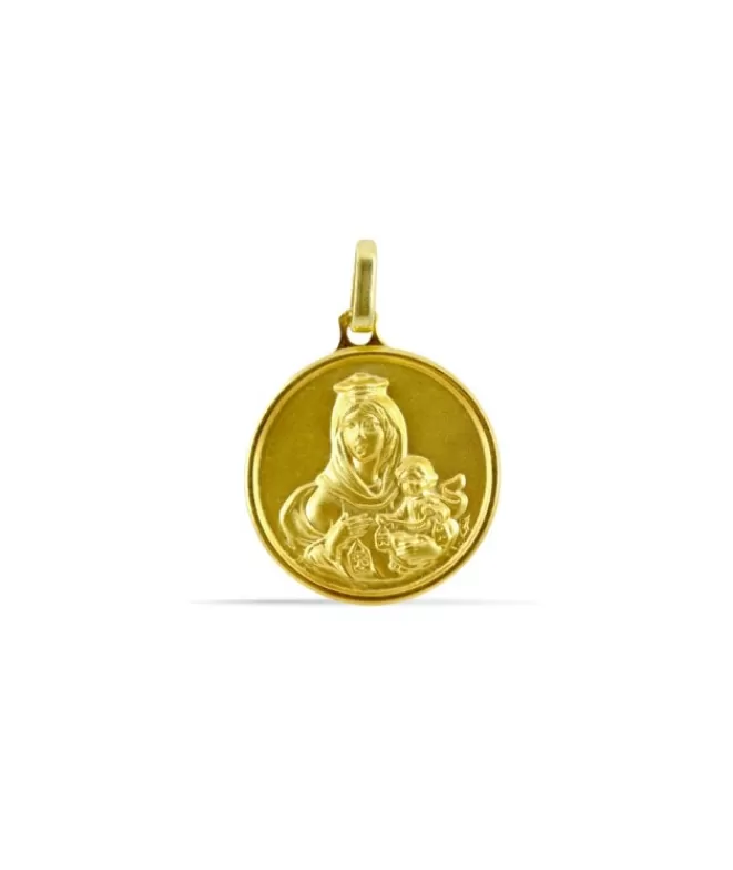 Medallas De Oro 18k^Doña Sol Medalla Virgen del Carmen Oro 18 kilates