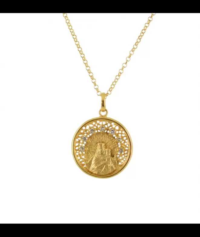 Medallas Acabadas En Oro^Doña Sol Medalla Virgen del Carmen Special S