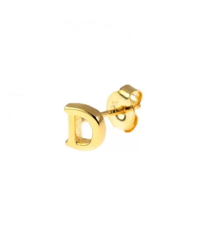 Joyas^Doña Sol Pendiente Letra Mini Oro