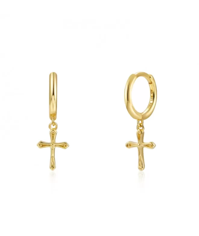 Pendientes Acabados En Oro^Doña Sol Pendientes Aro Crux Oro