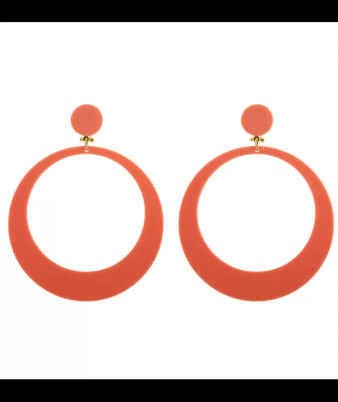 Pendientes De Flamenca^Doña Sol Pendientes Aro Flamenca Coral