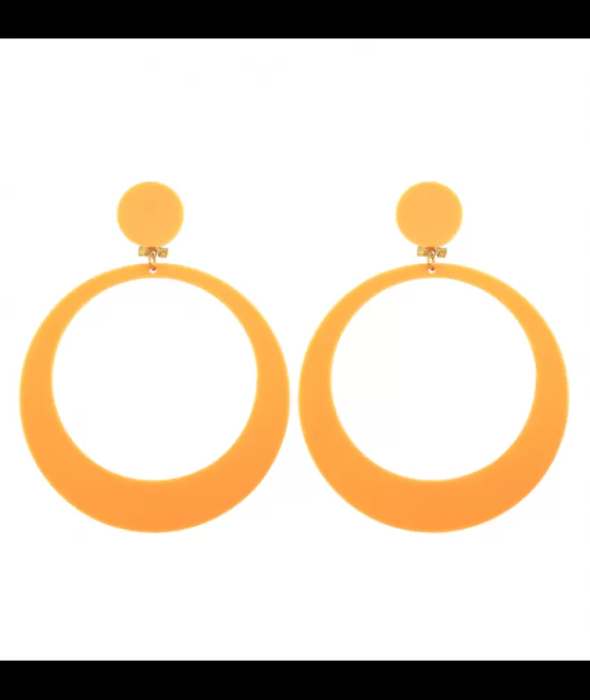 Pendientes De Flamenca^Doña Sol Pendientes Aro Flamenca Naranja