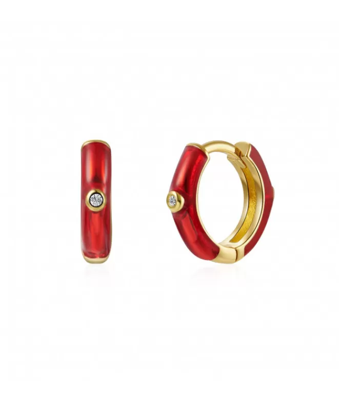 Joyas^Doña Sol Pendientes Buffy Rojo