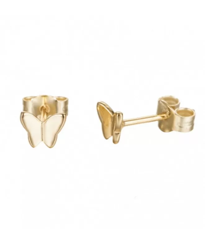 Pendientes Acabados En Oro^Doña Sol Pendientes Mariposa Oro