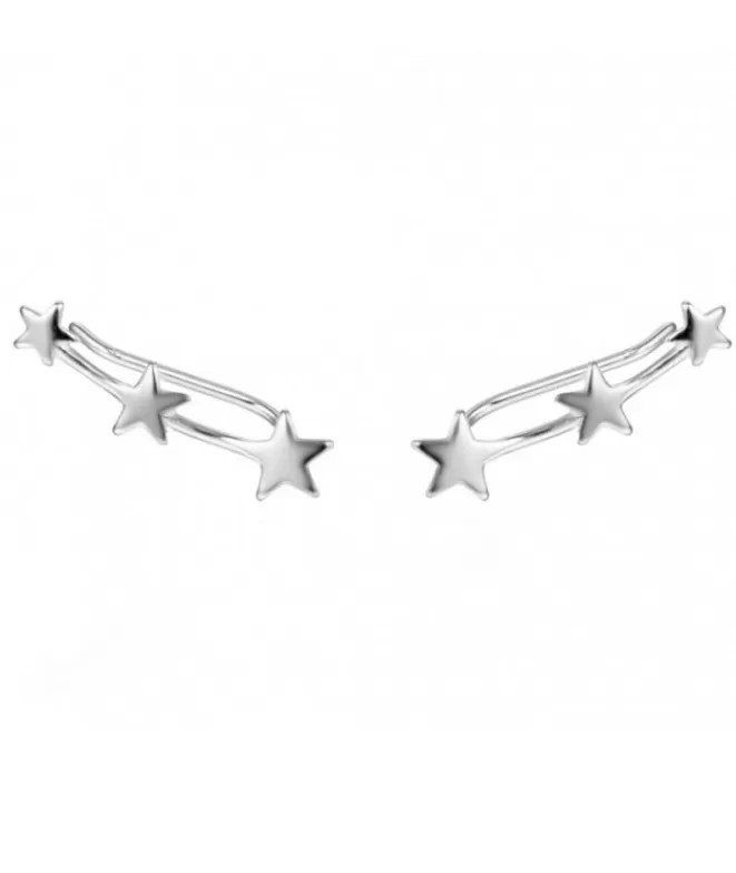 Pendientes Acabados En Plata^Doña Sol Pendientes Trepadores Constelación Plata