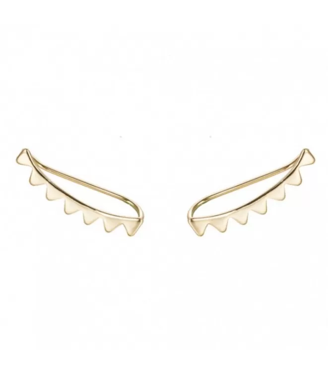 Pendientes Acabados En Oro^Doña Sol Pendientes Trepadores Egipto Dorado