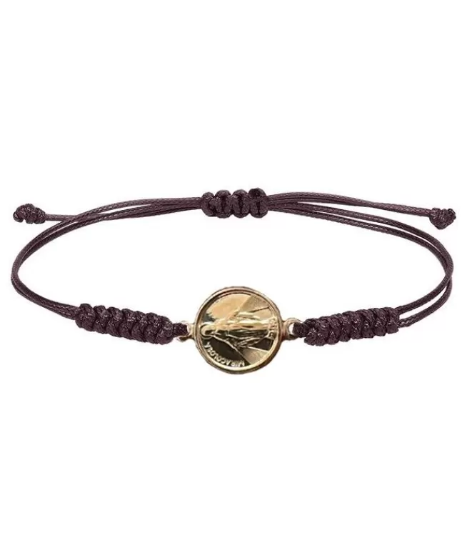 Pulseras Acabadas En Oro^Doña Sol Pulsera de la Milagrosa Macramé